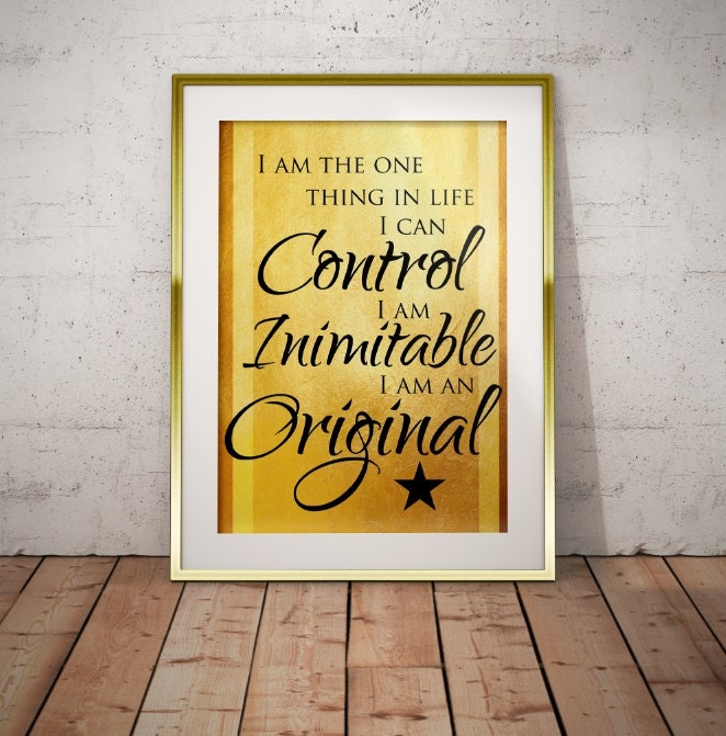 Hamilton Musical Quote Wait For It Typography Poster Print