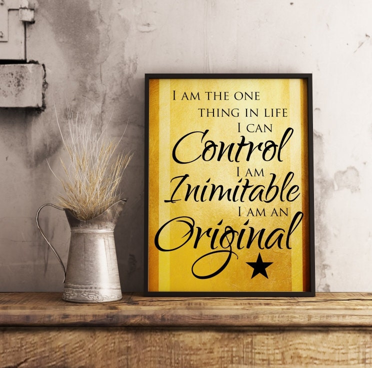 Hamilton Musical Quote Wait For It Typography Poster Print