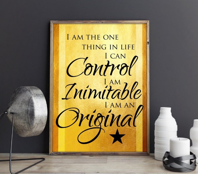Hamilton Musical Quote Wait For It Typography Poster Print