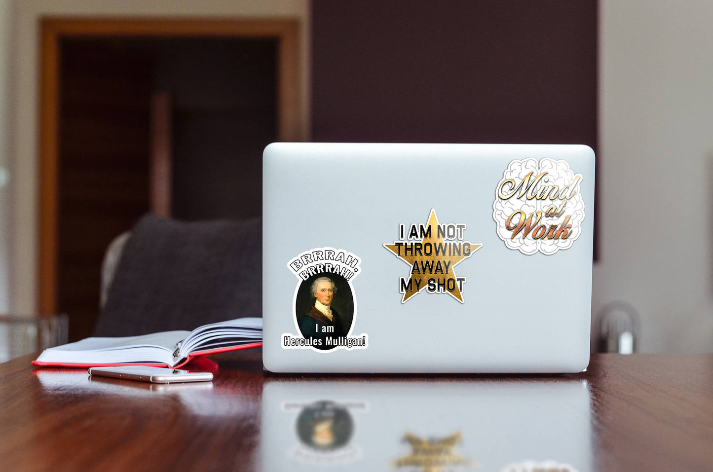 Hamilton the Musical Vinyl Stickers Decal For Laptop, Luggage Car Fridge Cell Phone DIY Styling Vinyl Planner Sticker Scrapbooking