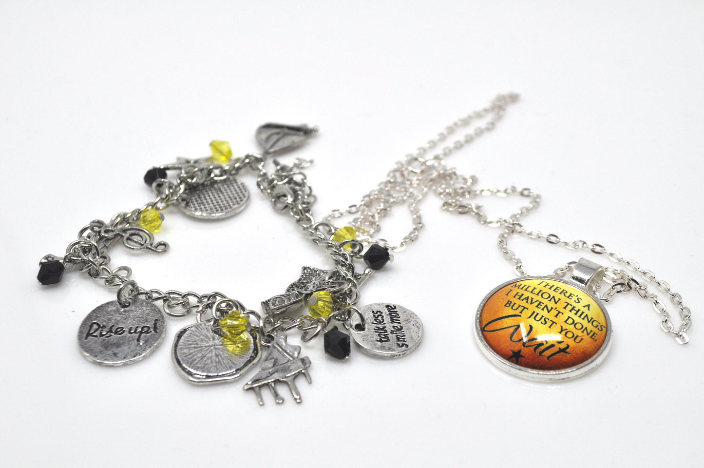 Hamilton the Musical Broadway Inspired Bracelet and Necklace Pendant