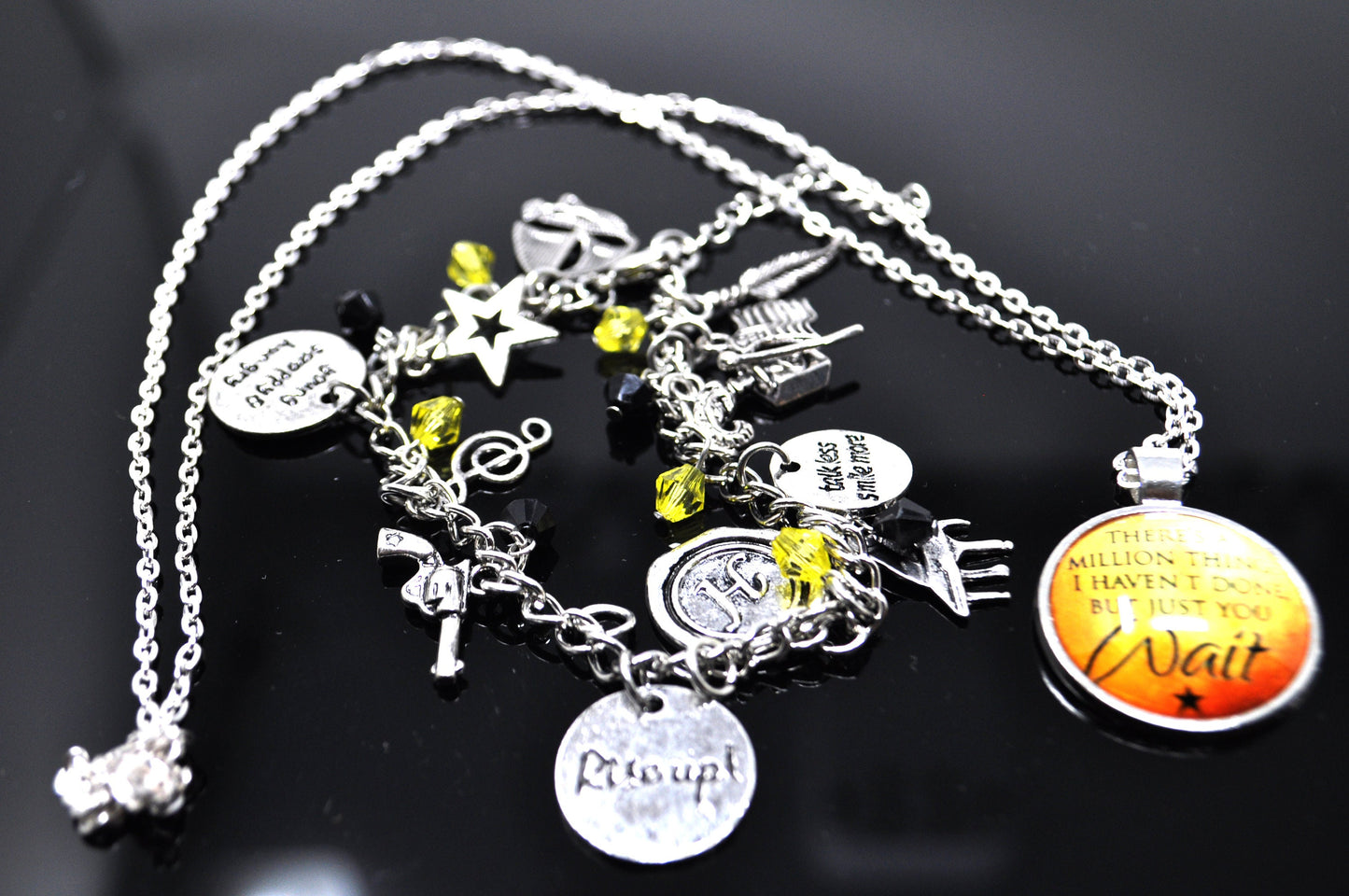 Hamilton the Musical Broadway Inspired Bracelet and Necklace Pendant