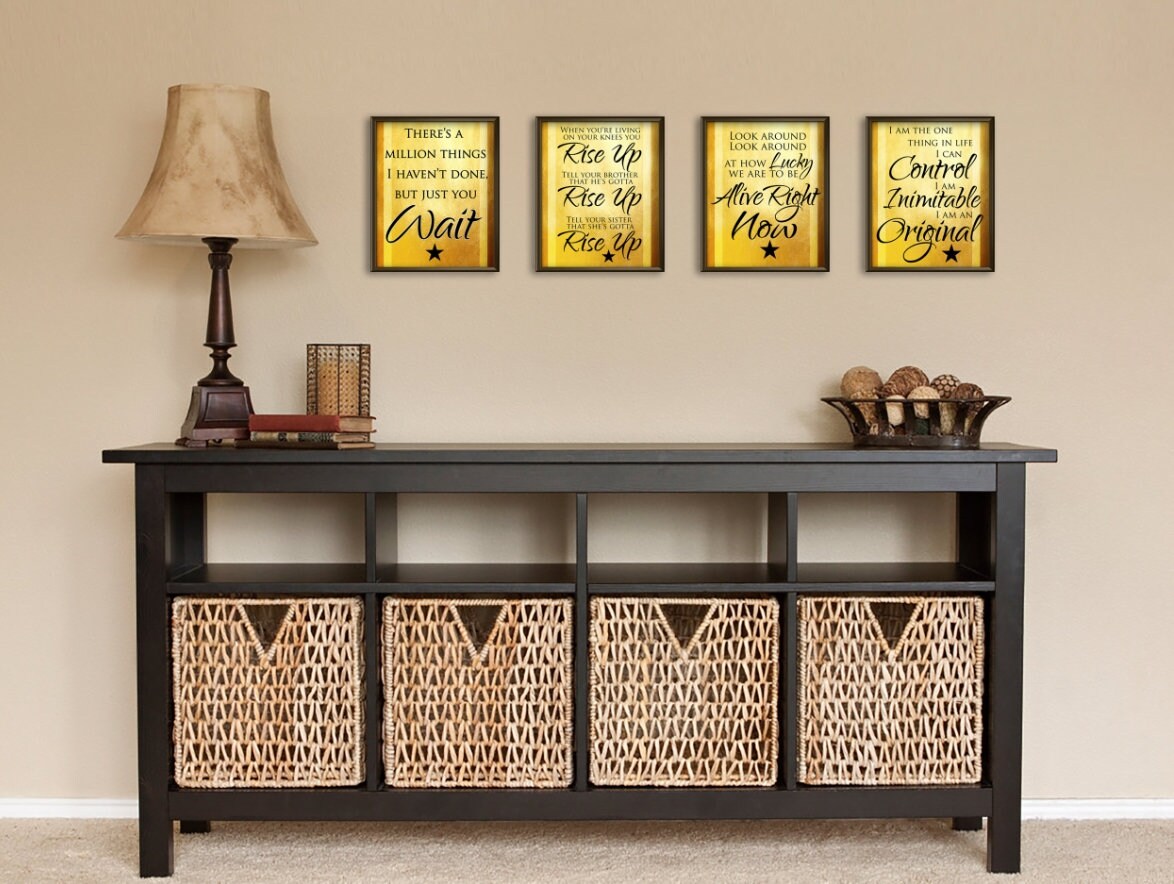 Hamilton the Musical Poster Set, Hamilton Quotes, Hamilton Gift, Just you Wait, Typography, Poster, Print