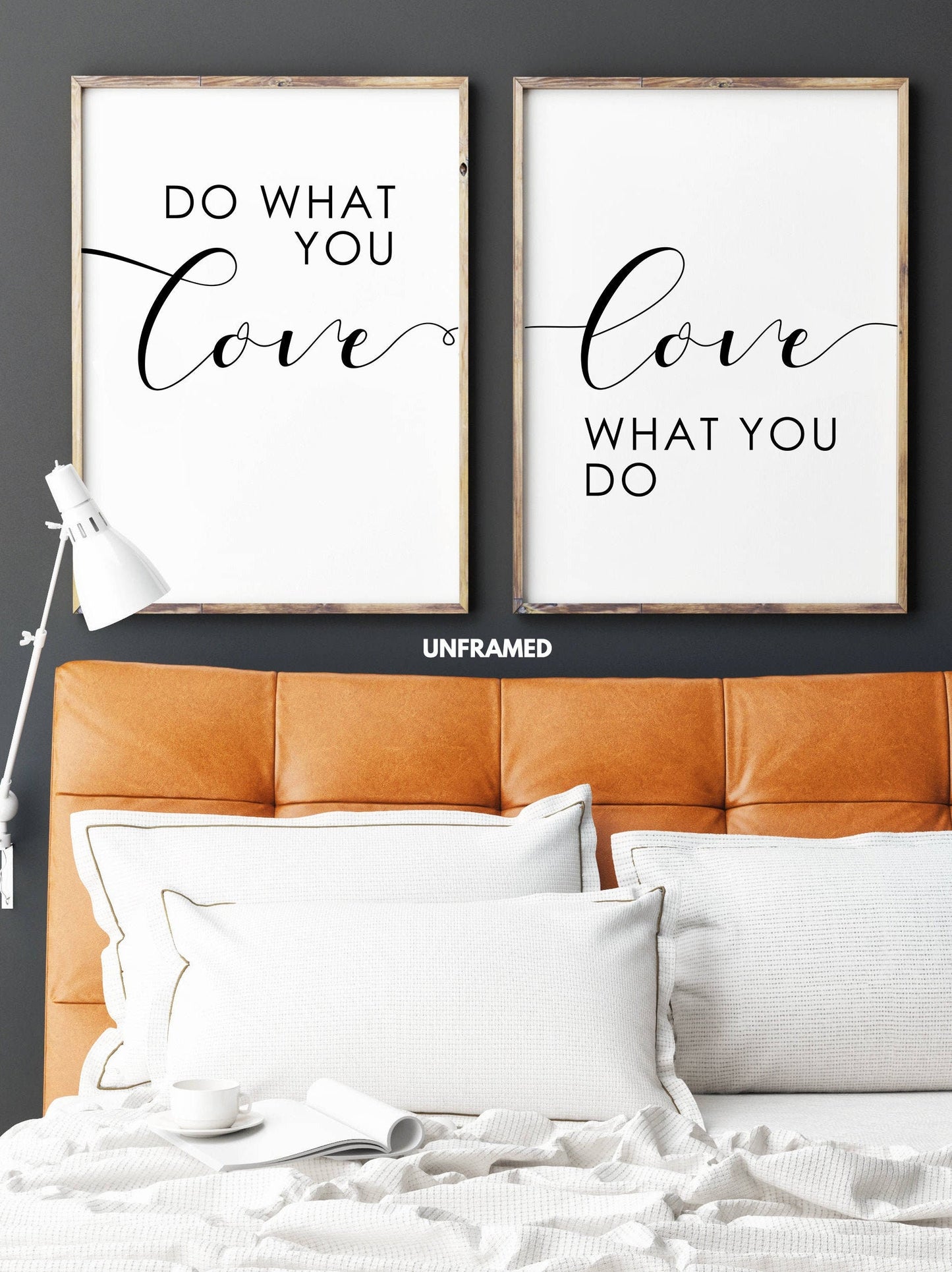 Do What You Love, Love What You Do, Set of 2 Prints, Minimalist Art, Typography Art, Wall Art, Multiple Sizes, Home Wall Art