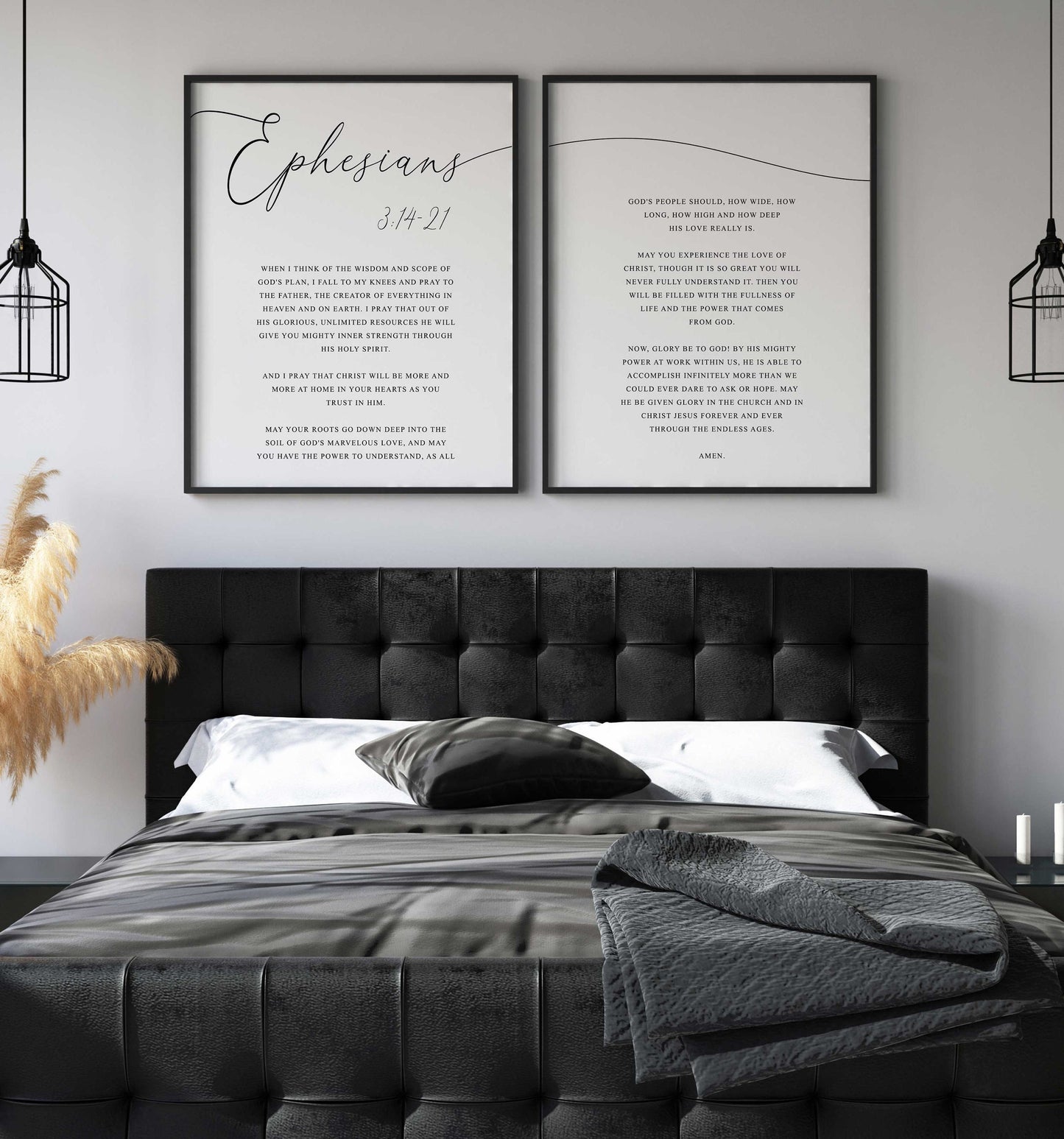 Ecclesiastes 3:14-21, Bible Verse Quotes, Set of 2 Poster Prints, Multiple Sizes, Home Wall Art Decor