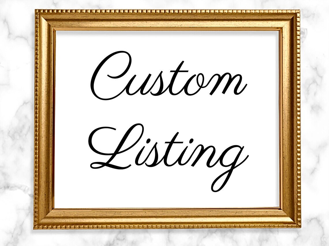 Custom Digital Download, Digital Copy for Personalized/Customized Posters