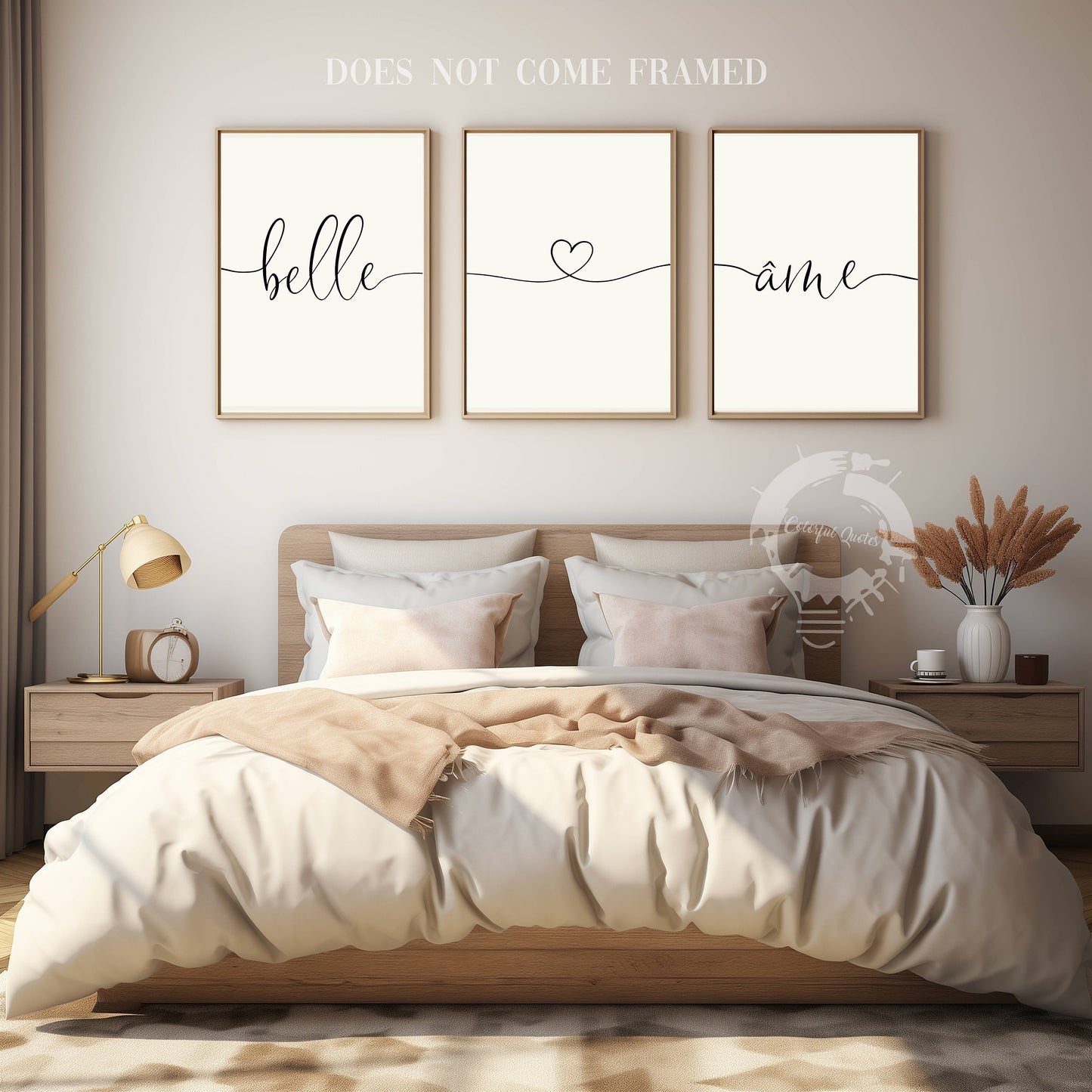 Belle Ame, Set of 3 Prints, Minimalist Art, Home Wall Decor, Multiple Sizes