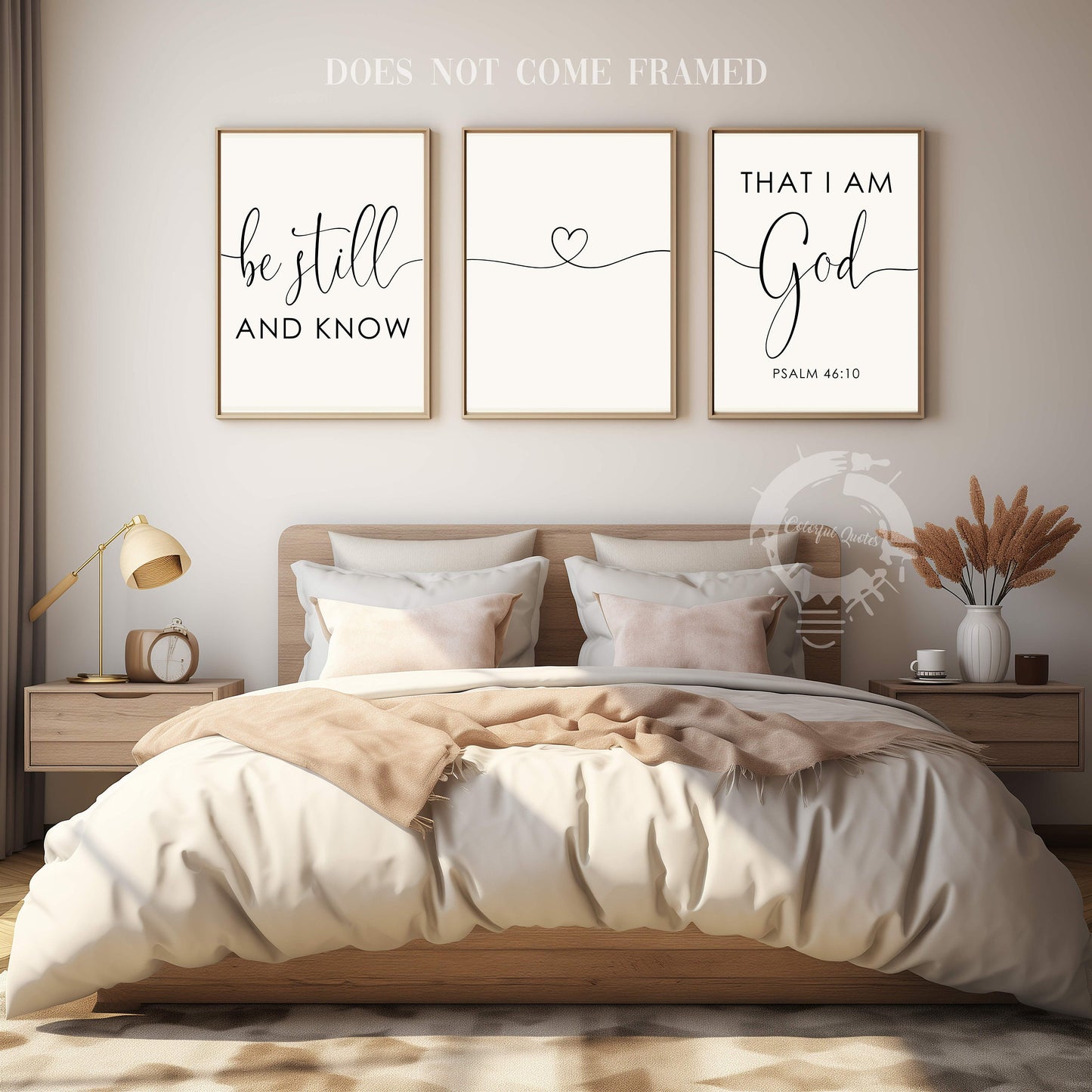 Be Still and Know that I am God, We are Healed, Set of 3 Prints, Minimalist Art, Home Wall Decor, Multiple Sizes