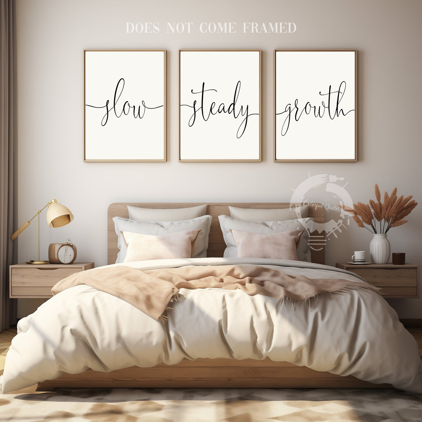 Slow Steady Growth, Set of 3 Prints, Minimalist Art, Home Wall Decor, Multiple Sizes