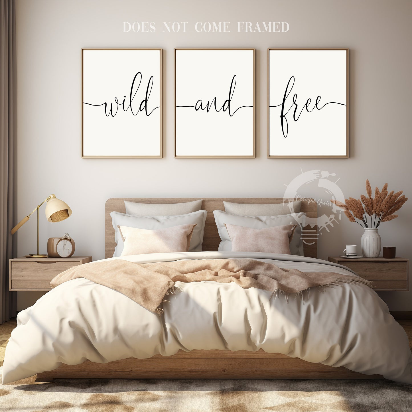 Wild and Free, Set of 3 Prints, Minimalist Art, Home Wall Decor, Multiple Sizes