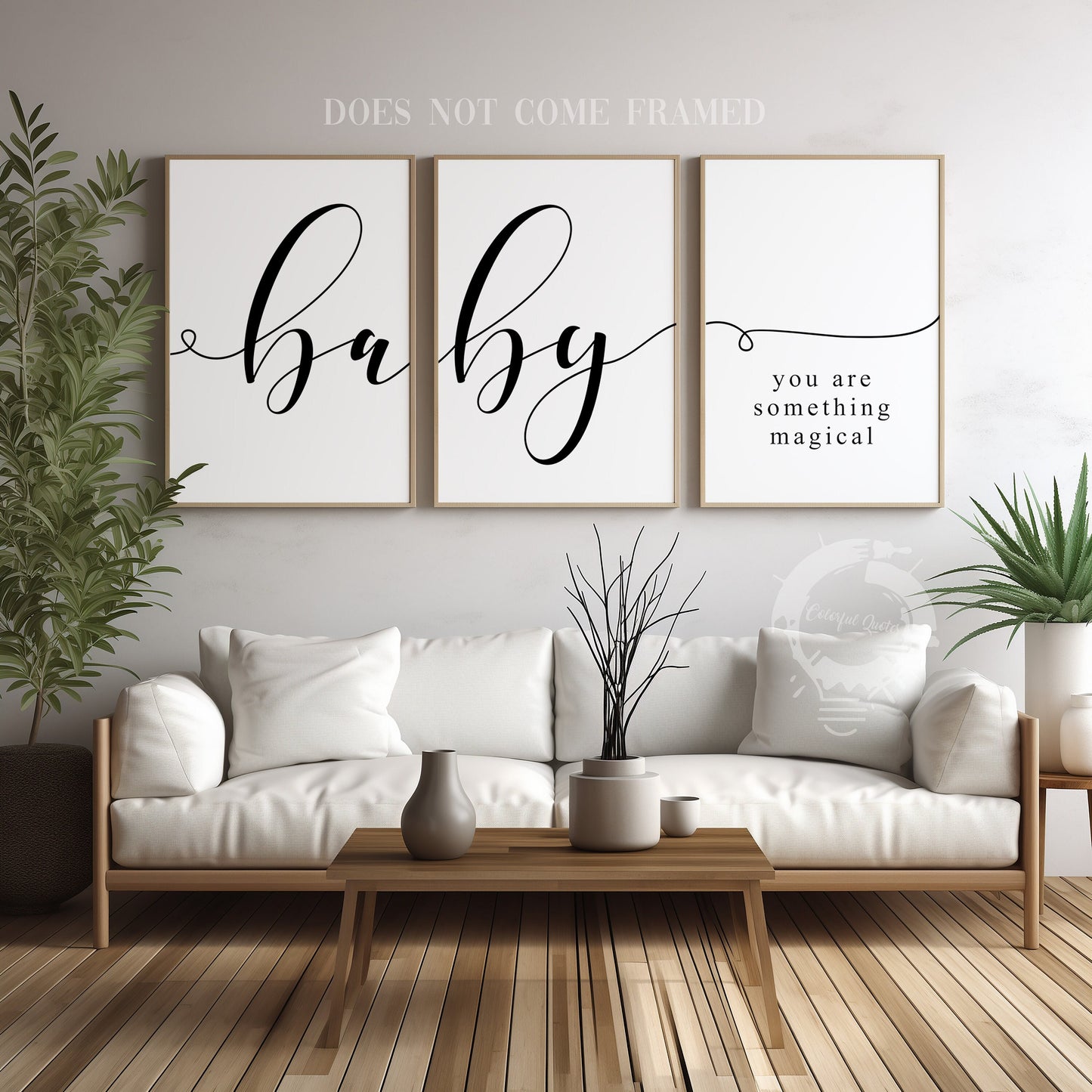Baby You Are Something Magical, Set of 3 Prints, Nursery Quotes, Minimalist Art, Home Wall Decor, Typography Art, Wall Art, Multiple Sizes