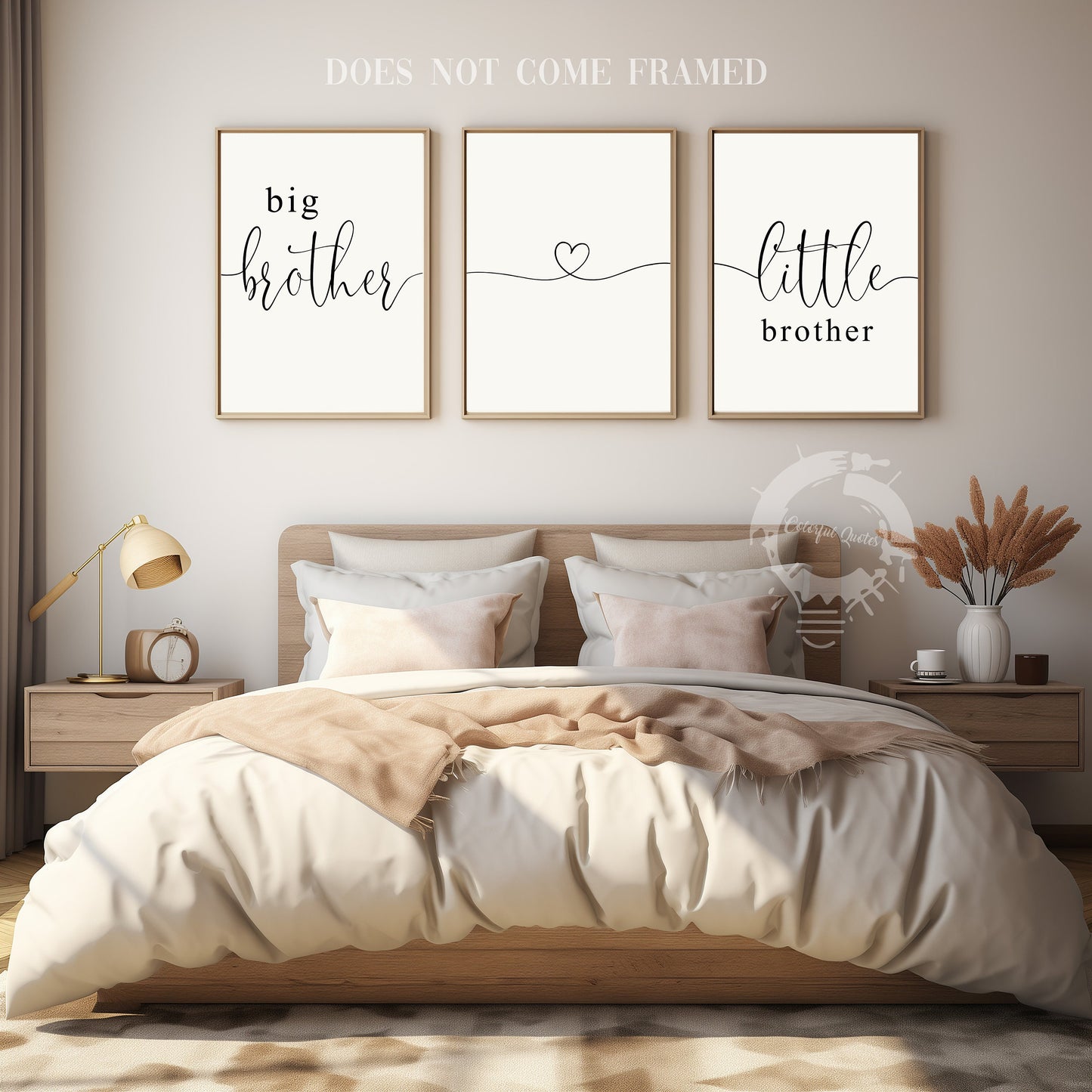 Big Brother Little Brother, Set of 3 Prints, Family Quotes, Nursery Art, Home Wall Decor, Typography Art, Wall Art, Multiple Sizes