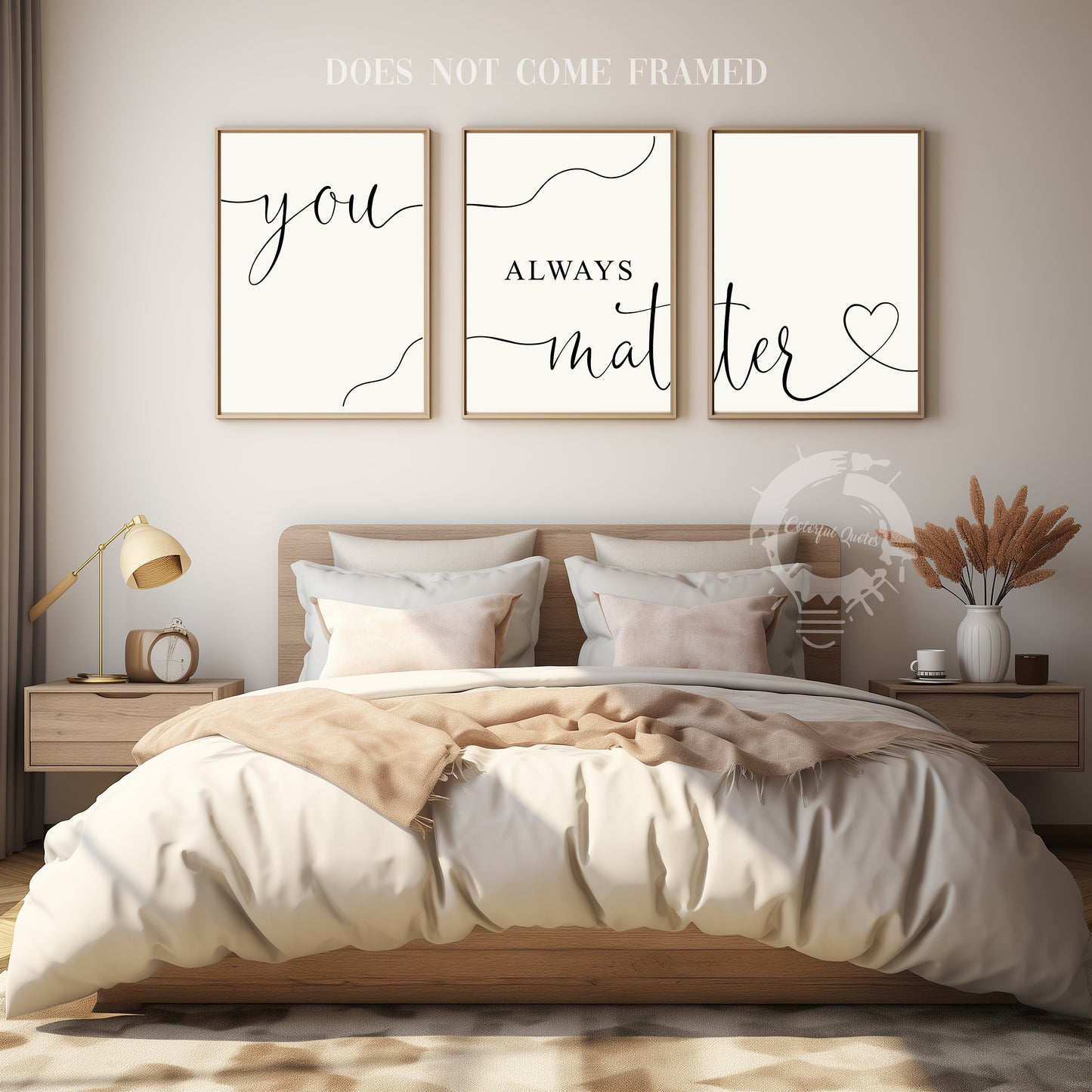 You Always Matter, Set of 3 Poster Prints, Home Wall Décor, Motivational/Inspirational Quote, Multiple Sizes