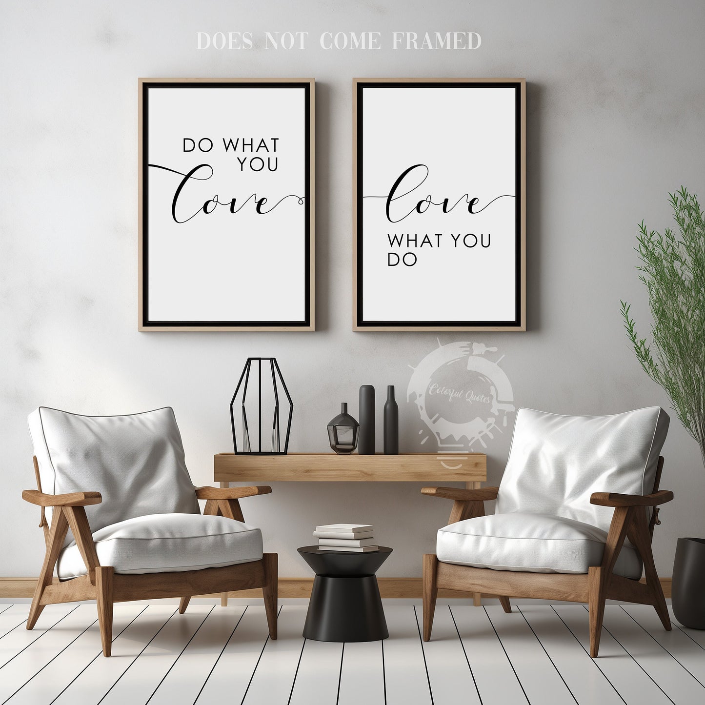 Do What You Love, Love What You Do, Set of 2 Prints, Minimalist Art, Typography Art, Wall Art, Multiple Sizes, Home Wall Art
