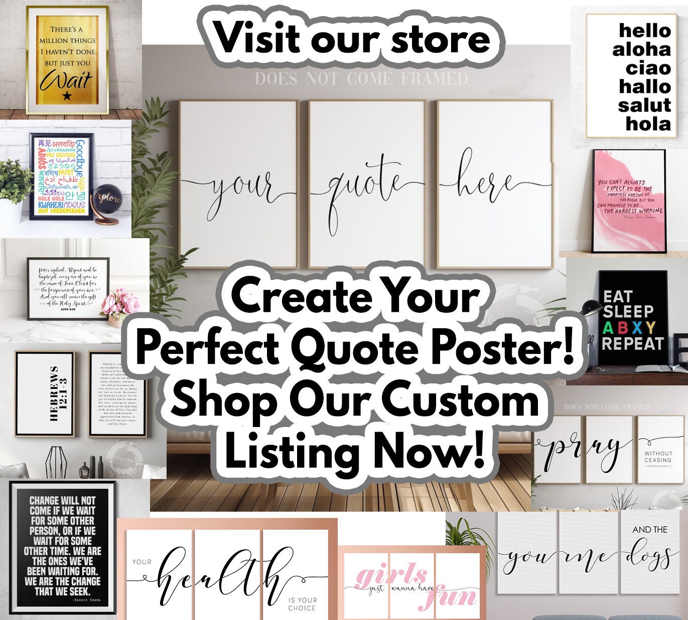 In Every Job That Must Be Done Wall Art Quote, 1 Set Print, Minimalist Art, Typography Art, Wall Art, Multiple Sizes, Home Wall Art Decor