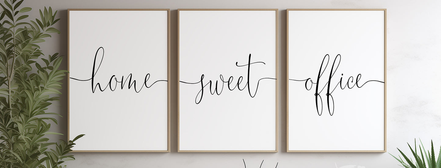 Set of Three Poster Print