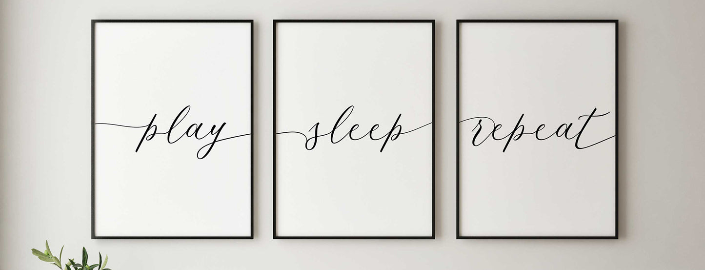Set of Three Poster Print
