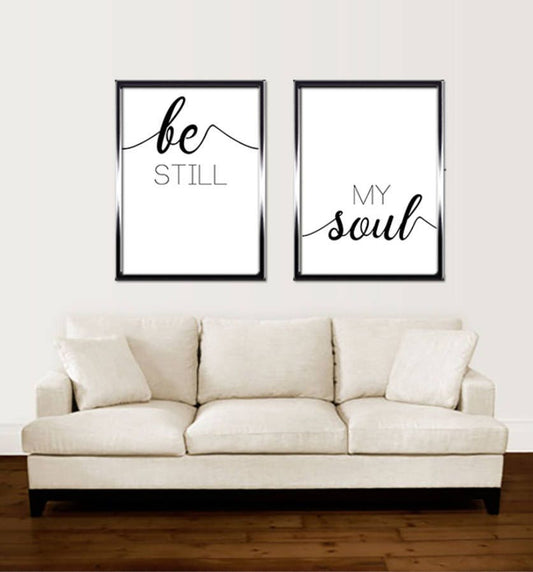 Be Still My Soul Print, Minimalist Art, Typography Art, Home Wall Art, Poster