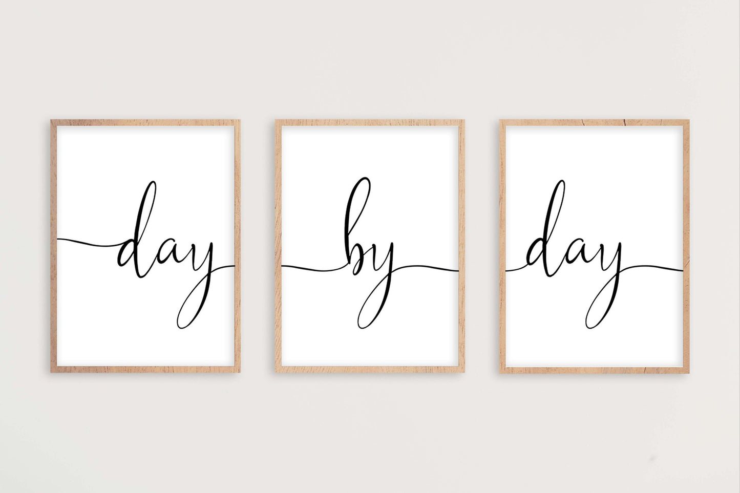 Day by Day, Set of 3 Prints, Minimalist Art, Home Wall Decor, Multiple Sizes