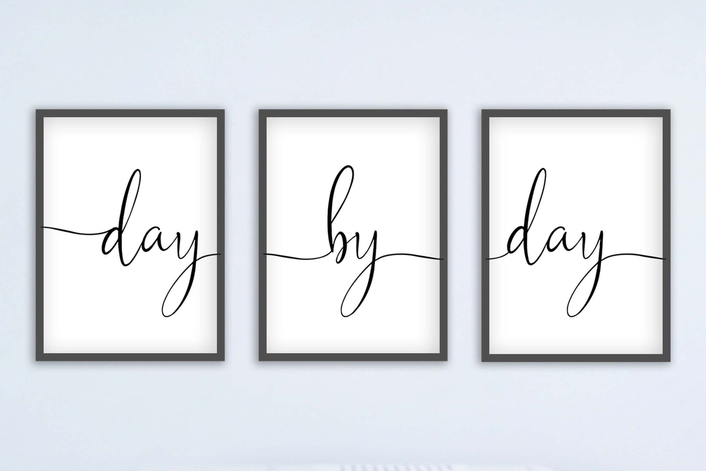 Day by Day, Set of 3 Prints, Minimalist Art, Home Wall Decor, Multiple Sizes