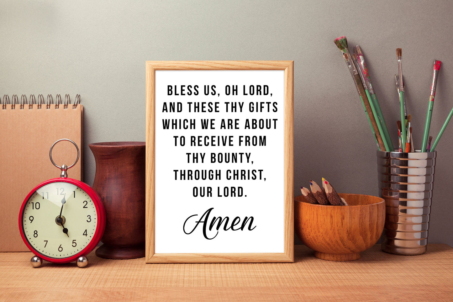 Grace Prayer Quote, Poster Print, Home Decor