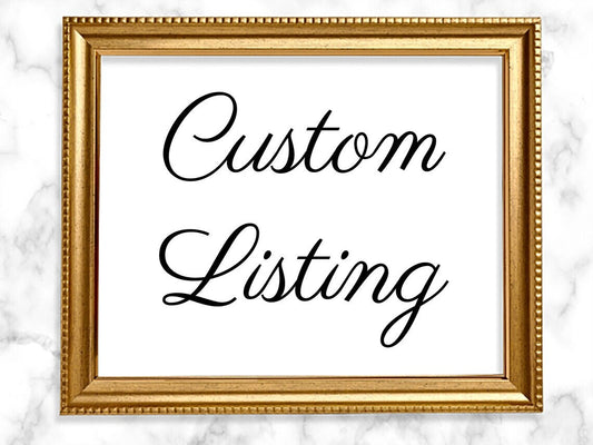 Custom Digital Download, Digital Copy for Personalized/Customized Posters